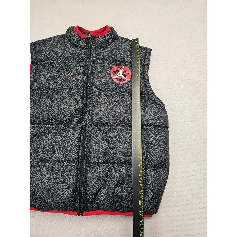 Air Jordan Puffer Vest Mens Medium Full Zip Outterwear - Picture 2 of 7